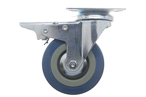 Ruedas de goma gris